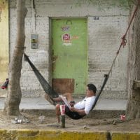 Peru Man In Hammock